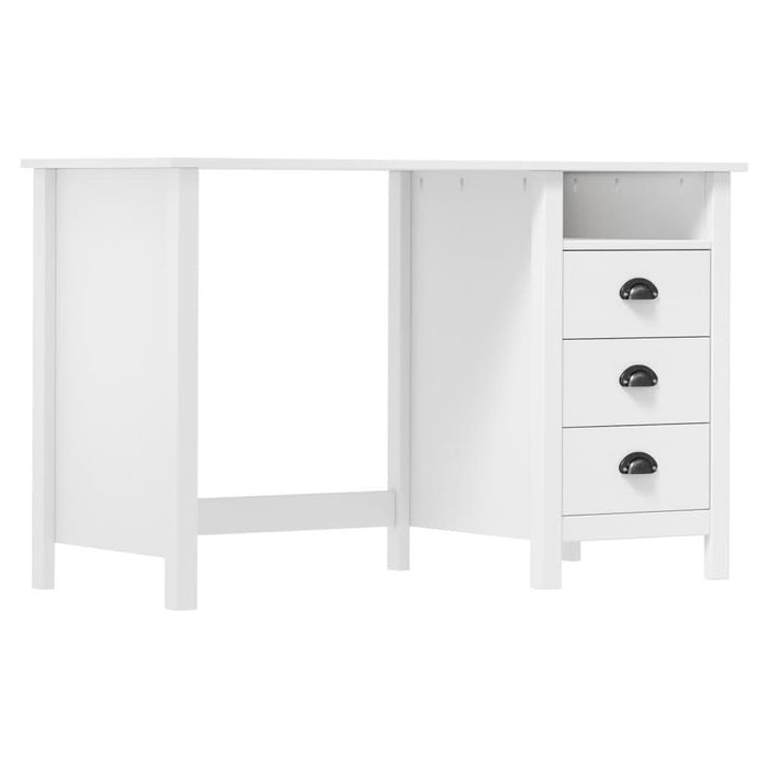 Birou Hill cu 3 sertare, 120x50x74 cm, lemn masiv de pin - WALTI WALTI