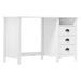 Birou Hill cu 3 sertare, 120x50x74 cm, lemn masiv de pin - WALTI WALTI
