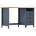 Birou Hill cu 3 sertare, gri, 120x50x74 cm, lemn masiv pin - WALTI WALTI
