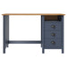 Birou Hill cu 3 sertare, gri, 120x50x74 cm, lemn masiv pin - WALTI WALTI