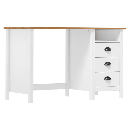 Birou Hill cu 3 sertare, 120x50x74 cm, lemn masiv de pin - WALTI WALTI