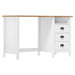 Birou Hill cu 3 sertare, 120x50x74 cm, lemn masiv de pin - WALTI WALTI