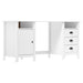 Birou Hill, alb, 150x50x74 cm, lemn masiv de pin - WALTI WALTI