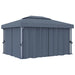 Pavilion cu perdea, antracit, 4 x 3 m, aluminiu - WALTI WALTI