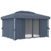 Pavilion cu perdea, antracit, 4 x 3 m, aluminiu - WALTI WALTI