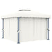 Pavilion cu perdea, alb crem, 3 x 3 m, aluminiu - WALTI WALTI