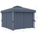 Pavilion cu perdea, antracit, 3 x 3 m, aluminiu - WALTI WALTI