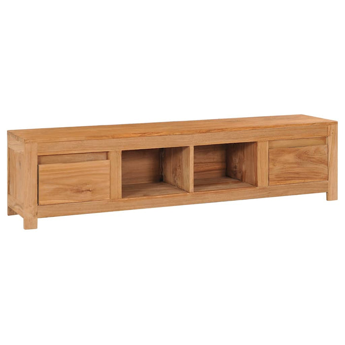 Comodă TV, 135 x 30 x 35 cm, lemn masiv de tec WALTI
