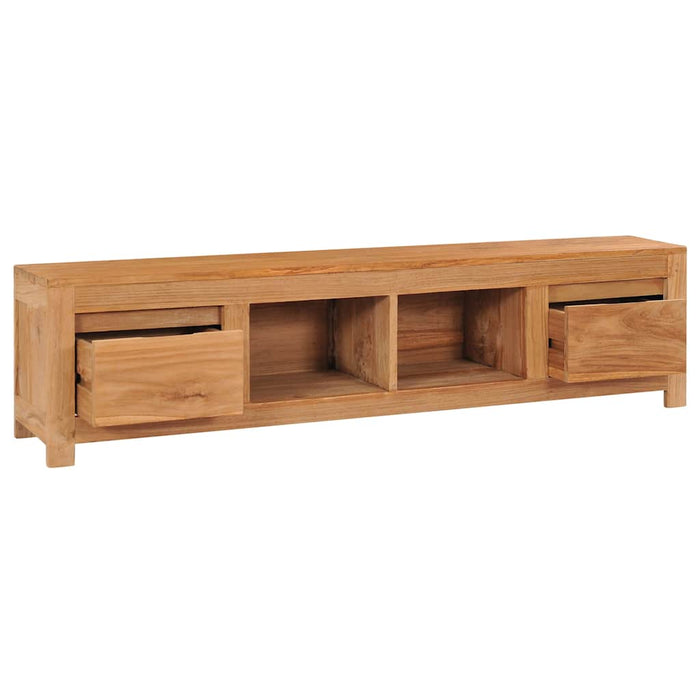 Comodă TV, 135 x 30 x 35 cm, lemn masiv de tec WALTI