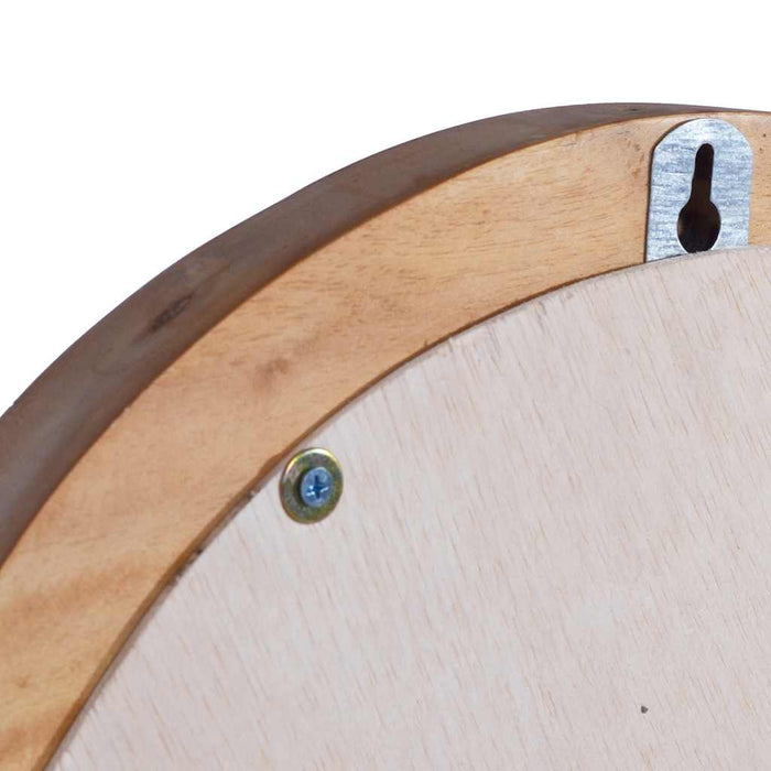 Oglindă de perete, 60 cm, tec, rotund WALTI