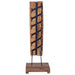 Suport 6 sticle de vin, 35x35x100 cm, lemn masiv de tec - WALTI WALTI