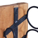 Suport 6 sticle de vin, 35x35x100 cm, lemn masiv de tec - WALTI WALTI