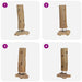 Suport 8 sticle de vin, 40 x 30 x 80 cm, lemn masiv de tec - WALTI WALTI