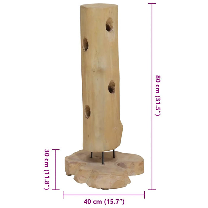 Suport 8 sticle de vin, 40 x 30 x 80 cm, lemn masiv de tec - WALTI WALTI