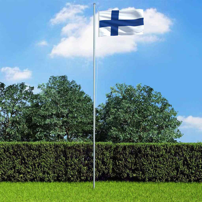 Drapel Finlanda și stâlp din aluminiu, 6,2 m WALTI