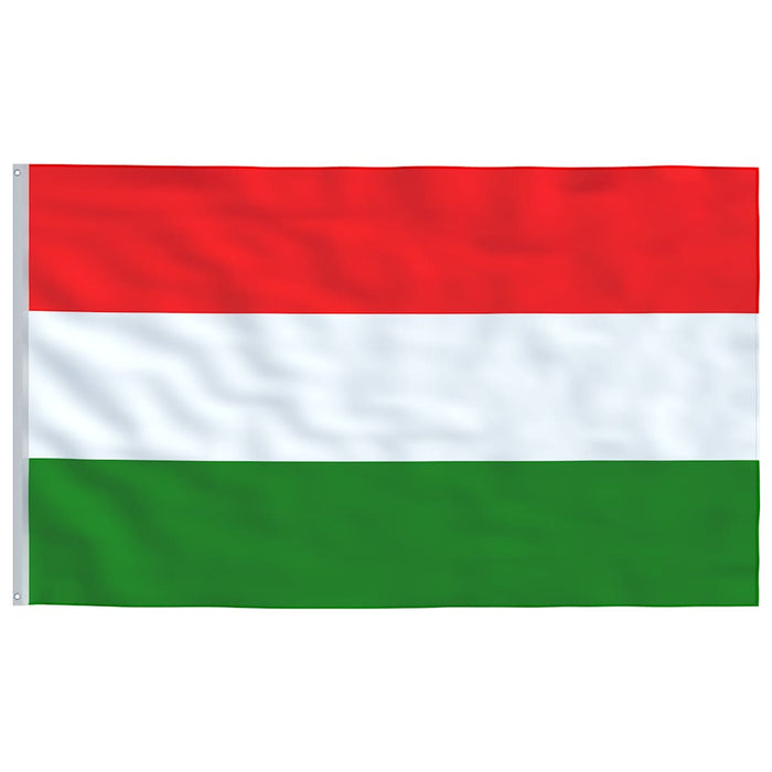 Steag Ungaria și stâlp din aluminiu, 6 m WALTI
