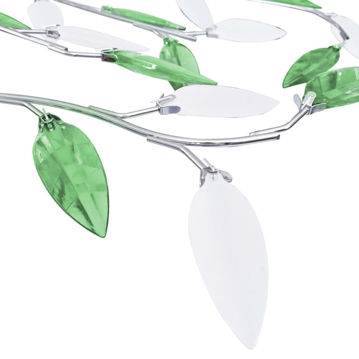 Lustră cu brațe tip frunze cristal acrilic verde 5 becuri E14 - WALTI WALTI