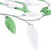 Lustră cu brațe tip frunze cristal acrilic verde 5 becuri E14 - WALTI WALTI