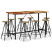 Set mobilier de bar, 9 piese, lemn masiv reciclat - WALTI WALTI