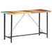 Set mobilier bar 7 piese, lemn masiv reciclat & piele naturală - WALTI WALTI
