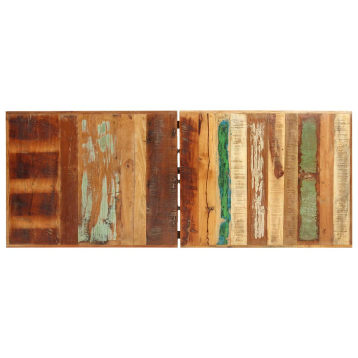Set mobilier bar 7 piese, lemn masiv reciclat & piele naturală - WALTI WALTI