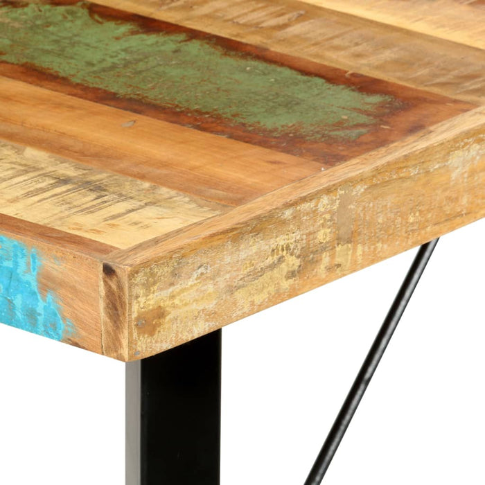 Set mobilier bar 7 piese, lemn masiv reciclat & piele naturală - WALTI WALTI