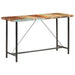 Set mobilier bar 7 piese, lemn masiv reciclat & piele naturală - WALTI WALTI