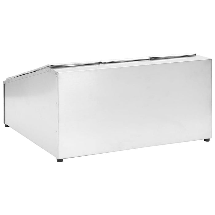 Recipient Gastronorm cu 6 secțiuni GN 1/6 oțel inoxidabil - WALTI WALTI