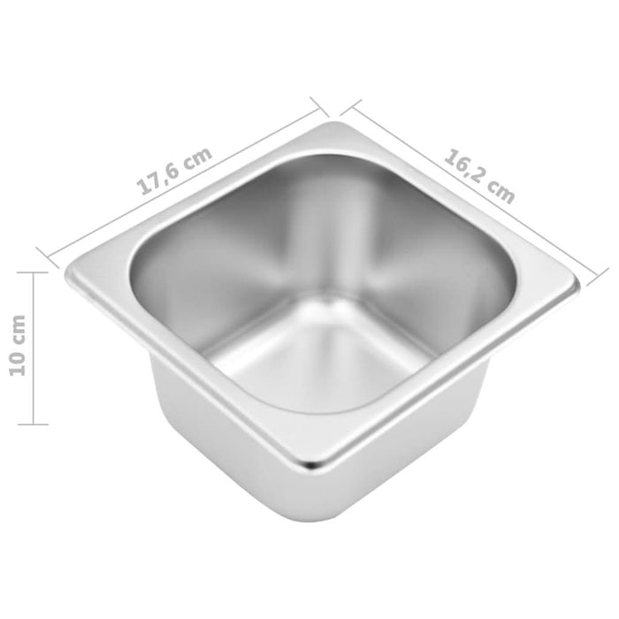 Recipient Gastronorm cu 6 secțiuni GN 1/6 oțel inoxidabil - WALTI WALTI