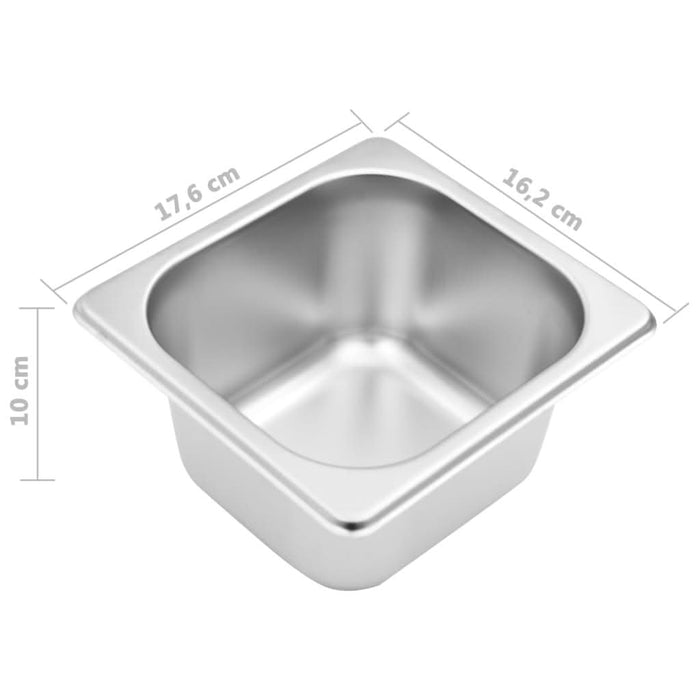 Recipient Gastronorm cu 8 secțiuni GN 1/6 oțel inoxidabil - WALTI WALTI
