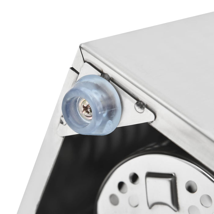 Suport pentru tacâmuri, 4 inserții, oțel inoxidabil, pătrat - WALTI WALTI