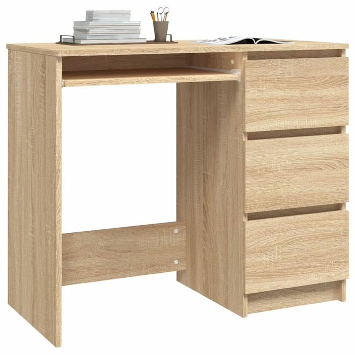 Birou, stejar sonoma, 90x45x76 cm, lemn prelucrat - WALTI WALTI