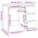 Birou, stejar sonoma, 90x45x76 cm, lemn prelucrat - WALTI WALTI