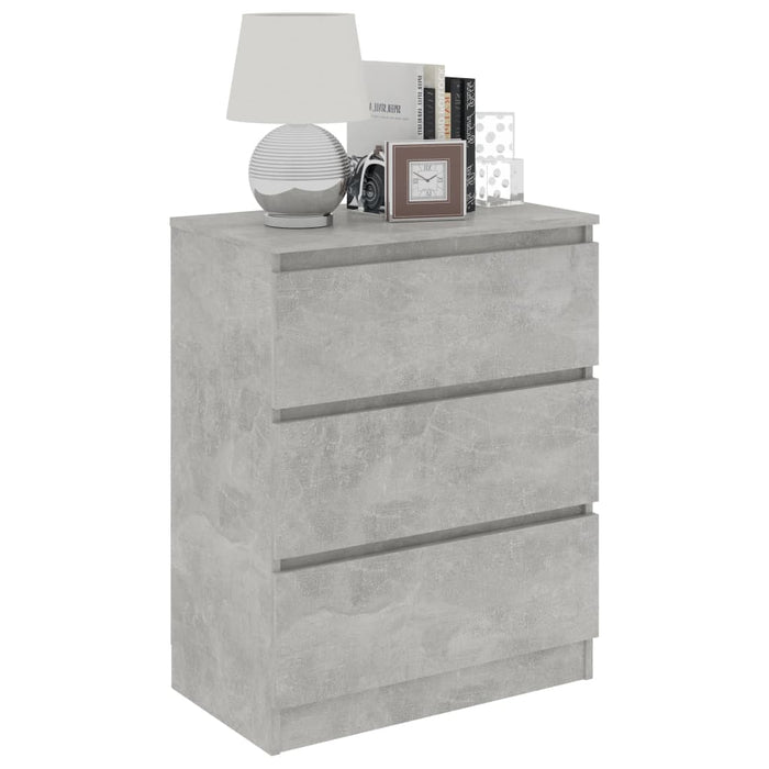 Servantă, gri beton, 60 x 35 x 76 cm, lemn prelucrat - WALTI WALTI