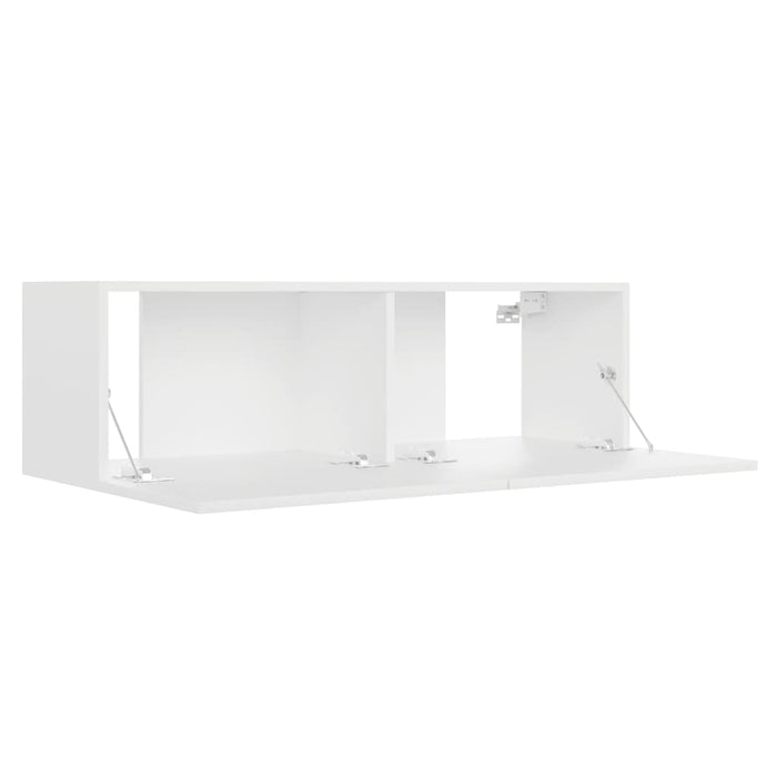Comodă TV, alb, 100 x 30 x 30 cm, lemn prelucrat WALTI