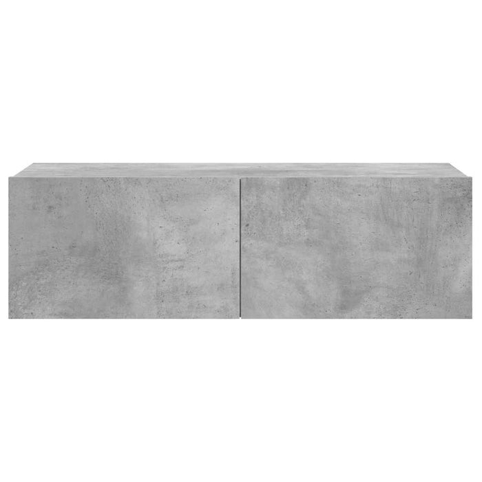 Comodă TV, gri beton, 100 x 30 x 30 cm, lemn prelucrat WALTI