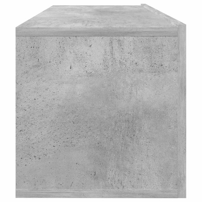Comodă TV, gri beton, 100 x 30 x 30 cm, lemn prelucrat WALTI