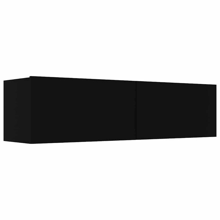 Comodă TV, negru, 120 x 30 x 30 cm, lemn prelucrat WALTI