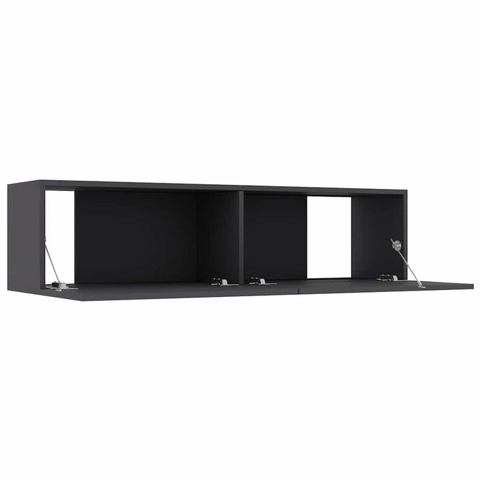Comodă TV, gri, 120 x 30 x 30 cm, lemn prelucrat WALTI