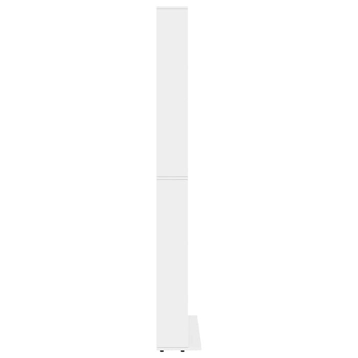 Dulap pentru CD-uri, alb, 102x23x177,5 cm, lemn compozit WALTI