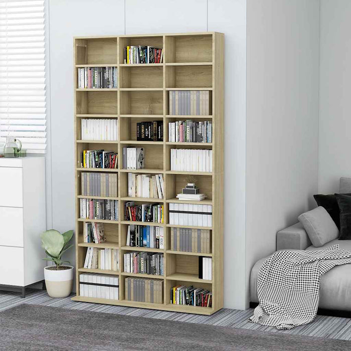 Dulap pentru CD-uri stejar sonoma 102x23x177,5 cm lemn compozit WALTI