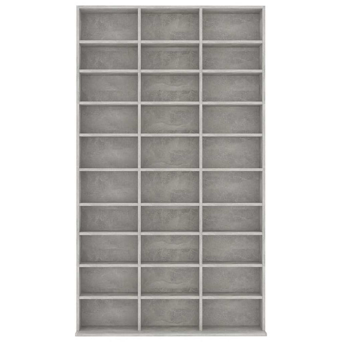 Dulap pentru CD-uri, gri beton, 102x23x177,5 cm, lemn compozit WALTI