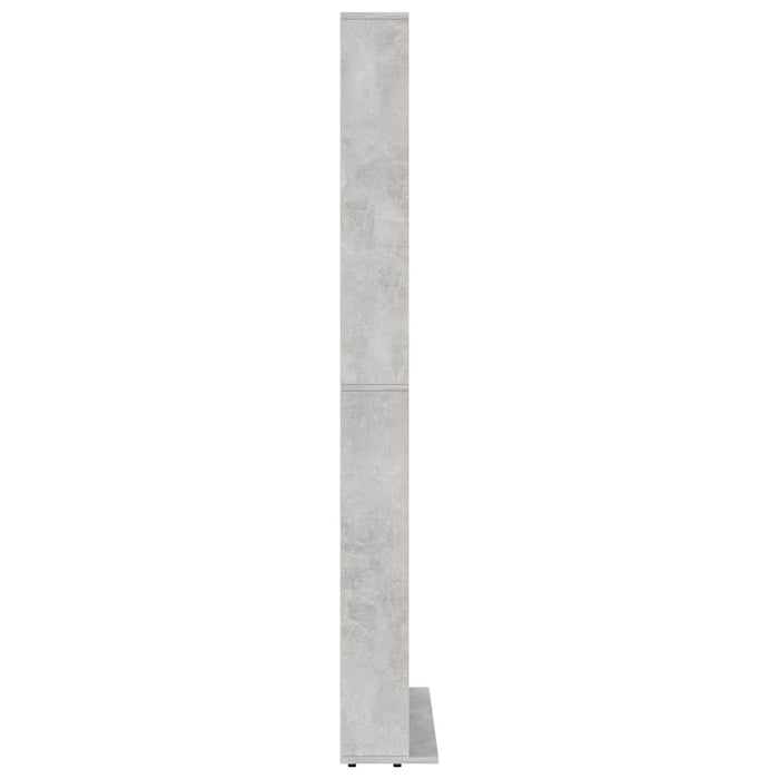 Dulap pentru CD-uri, gri beton, 102x23x177,5 cm, lemn compozit WALTI