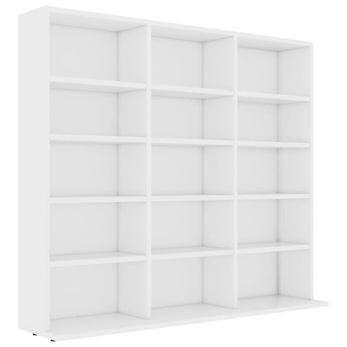 Dulap pentru CD-uri, alb, 100 x 23 x 89,5 cm, lemn prelucrat WALTI