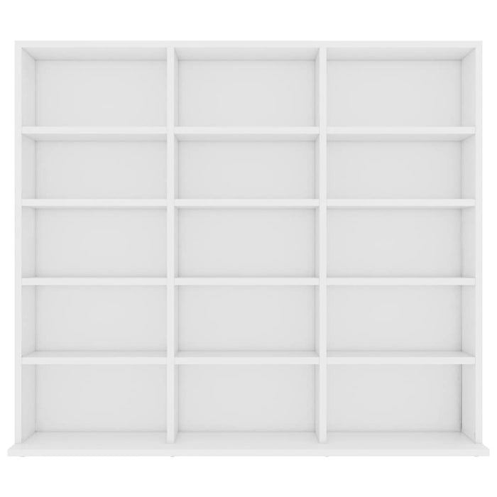 Dulap pentru CD-uri, alb, 100 x 23 x 89,5 cm, lemn prelucrat WALTI