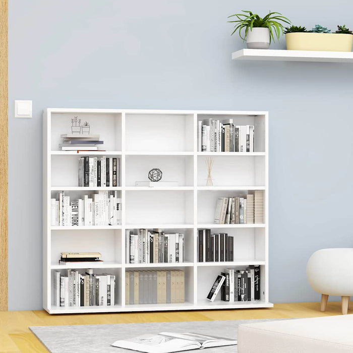 Dulap pentru CD-uri, alb, 100 x 23 x 89,5 cm, lemn prelucrat WALTI