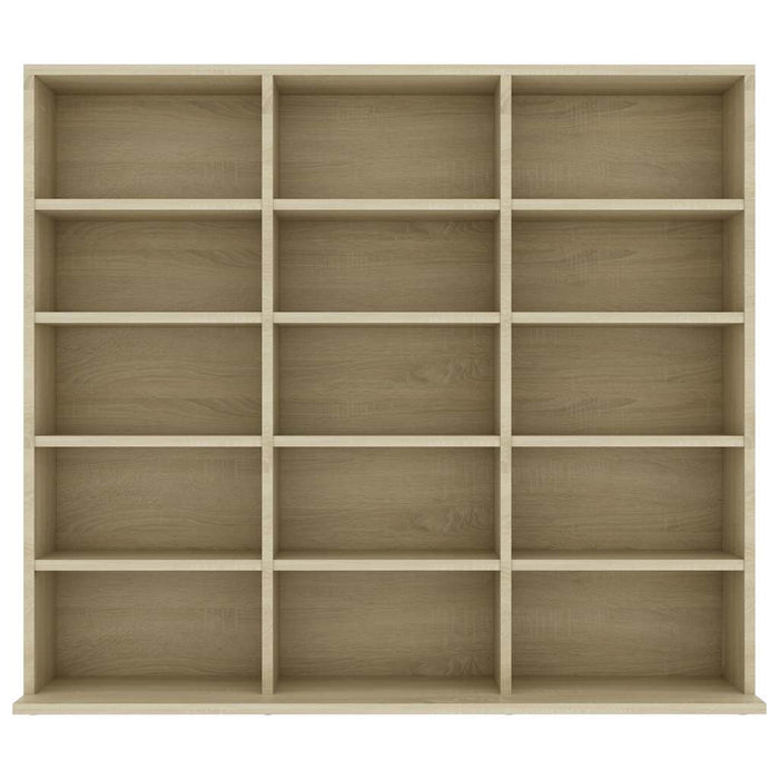 Dulap de CD-uri, stejar sonoma, 100x23x89,5 cm, lemn prelucrat WALTI