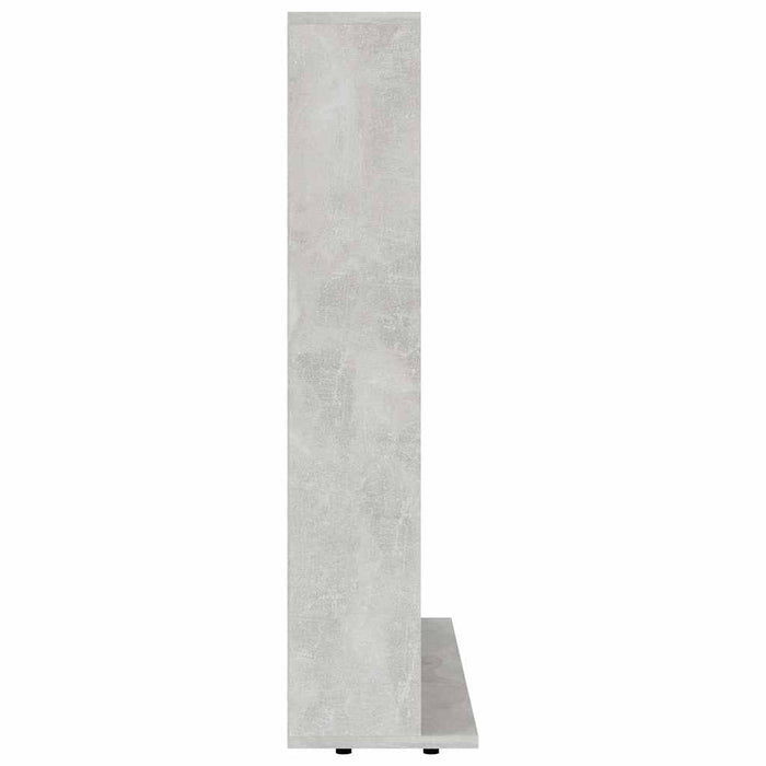 Dulap pentru CD-uri, gri beton, 100x23x89,5 cm, lemn prelucrat WALTI