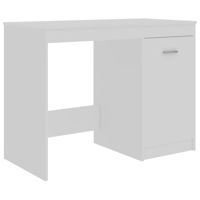 Birou, alb, 100x50x76 cm, lemn prelucrat - WALTI WALTI