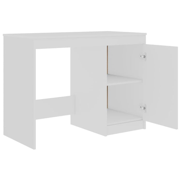 Birou, alb, 100x50x76 cm, lemn prelucrat - WALTI WALTI